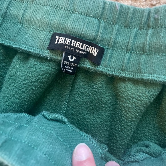 True Religion Mens 3XL Green Sweatpants - Picture 2 of 3